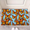 Monarch Butterfly Print Door Mat-grizzshop