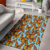 Monarch Butterfly Print Floor Mat-grizzshop