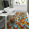 Monarch Butterfly Print Floor Mat-grizzshop