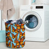 Monarch Butterfly Print Laundry Basket-grizzshop