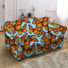 Monarch Butterfly Print Loveseat Cover-grizzshop