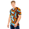 Monarch Butterfly Print Men T Shirt-grizzshop