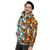 Monarch Butterfly Print Men's Hoodie-grizzshop