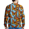 Monarch Butterfly Print Men's Sweatshirt-grizzshop