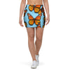 Monarch Butterfly Print Mini Skirt-grizzshop