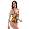 Monarch Butterfly Print One Piece Swimsuite-grizzshop