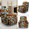 Monarch Butterfly Print Recliner Cover-grizzshop