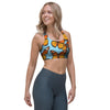 Monarch Butterfly Print Sports Bra-grizzshop