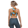 Monarch Butterfly Print Sports Bra-grizzshop