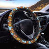 Monarch Butterfly Print Steering Wheel Cover-grizzshop