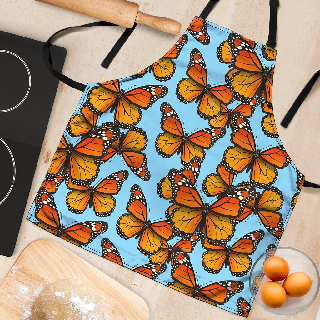 Monarch Butterfly Print Women's Apron-grizzshop