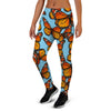 Monarch Butterfly Print Women's Joggers-grizzshop