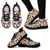 Load image into Gallery viewer, Mondrian Pattern Print Black Sneaker Shoes For Men Women-grizzshop
