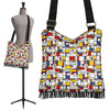 Mondrian Pattern Print Crossbody Bags-grizzshop