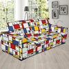 Mondrian Pattern Print Sofa Covers-grizzshop