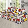 Mondrian Pattern Print Sofa Covers-grizzshop