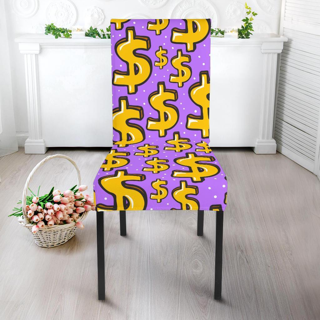 Money Dollar Pattern Print Chair Cover-grizzshop