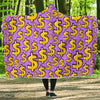 Money Dollar Pattern Print Hooded Blanket-grizzshop