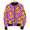 Money Dollar Pattern Print Men's Bomber Jacket-grizzshop