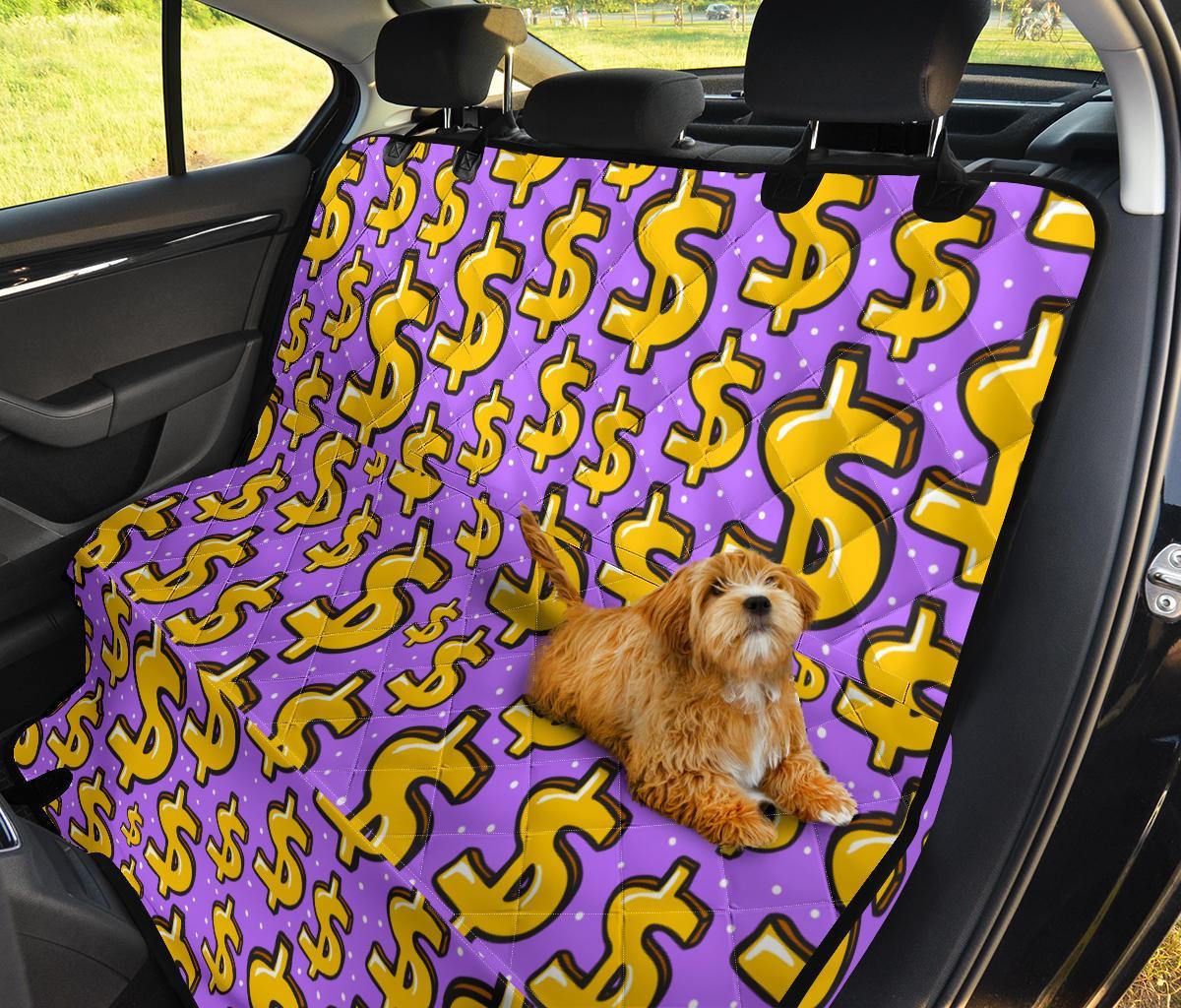 Money Dollar Pattern Print Pet Car Seat Cover-grizzshop