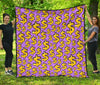 Money Dollar Pattern Print Quilt-grizzshop