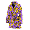 Money Dollar Pattern Print Women Long Robe-grizzshop