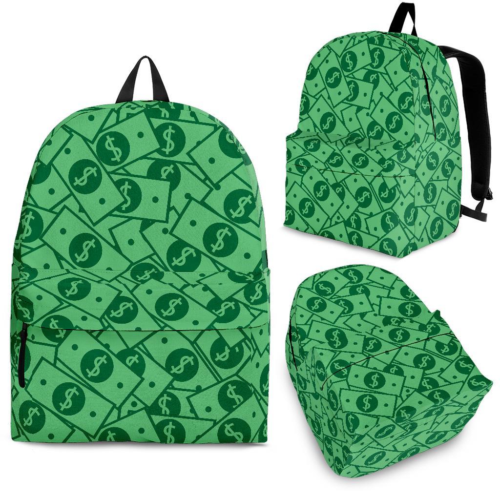 Money Dollar Print Pattern Backpack-grizzshop