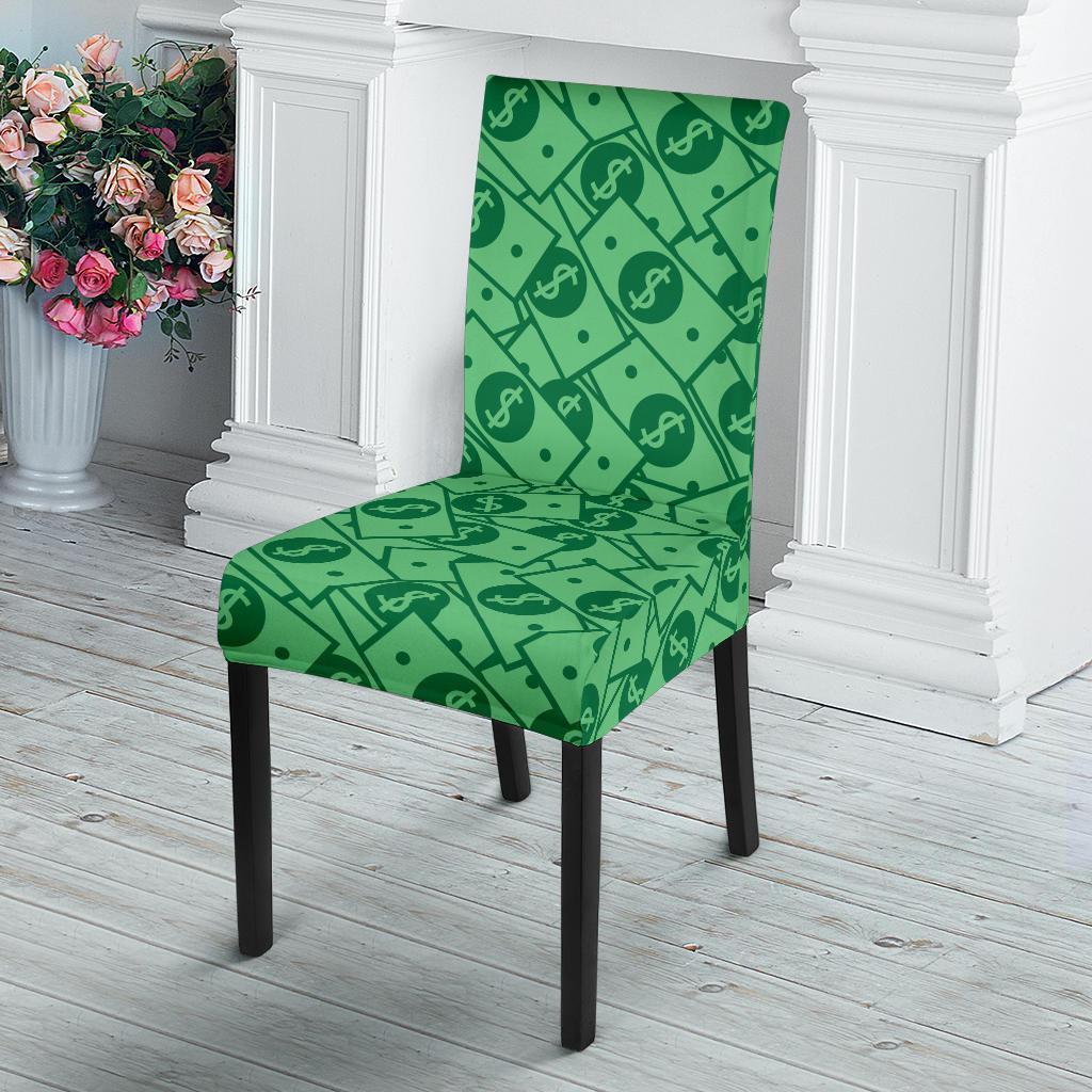 Money Dollar Print Pattern Chair Cover-grizzshop