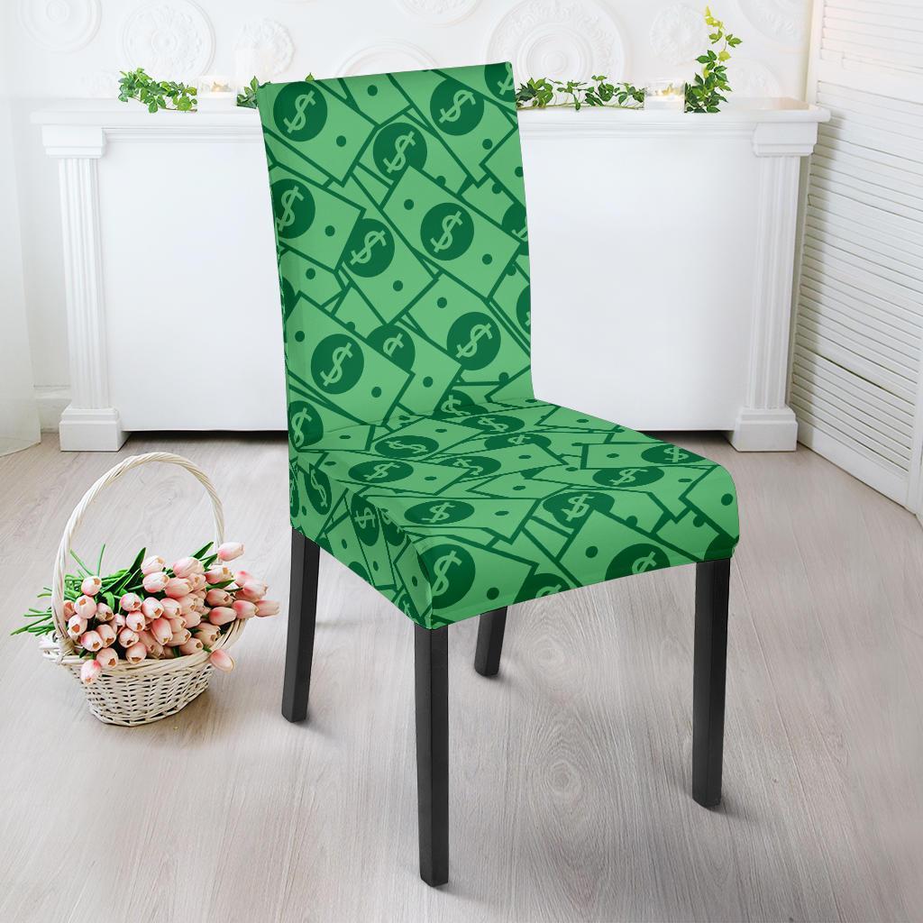 Money Dollar Print Pattern Chair Cover-grizzshop