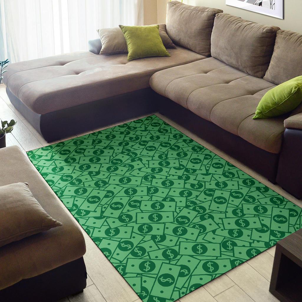 Money Dollar Print Pattern Floor Mat-grizzshop