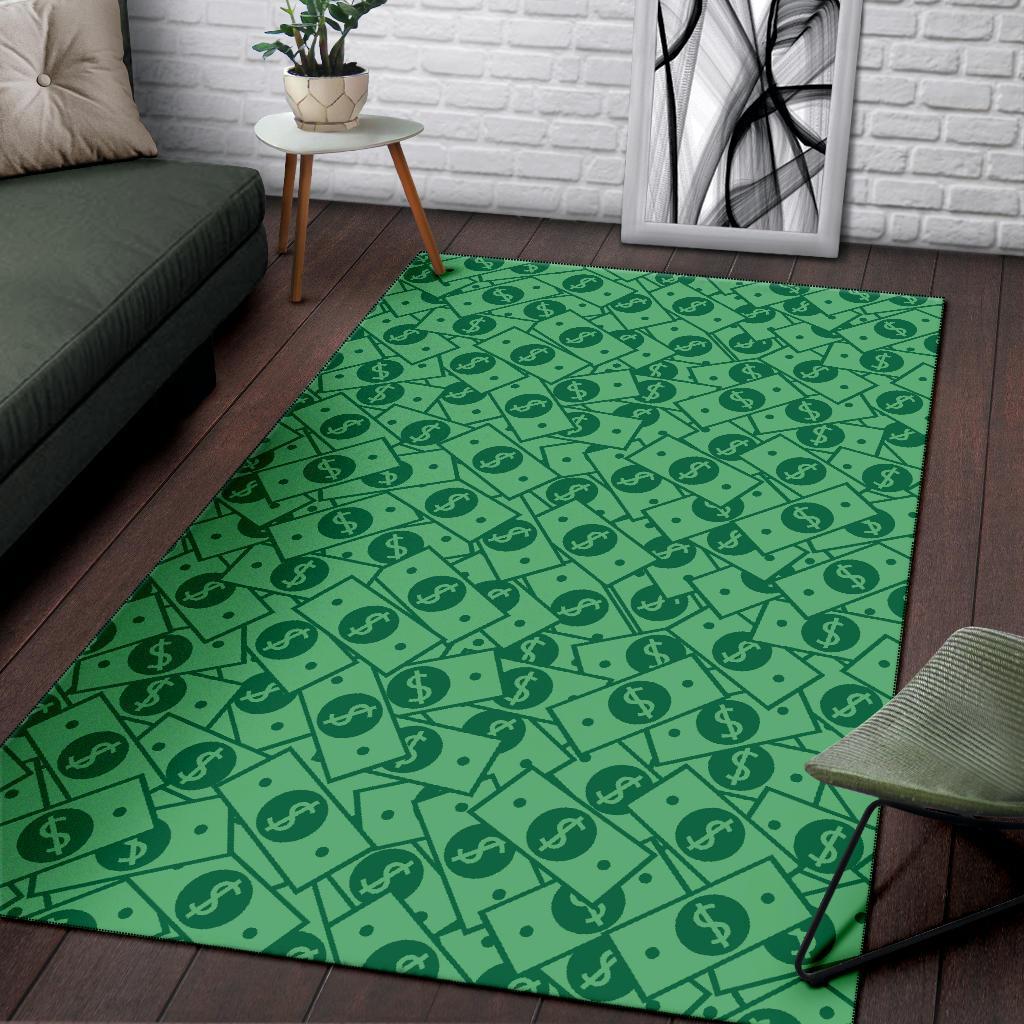 Money Dollar Print Pattern Floor Mat-grizzshop