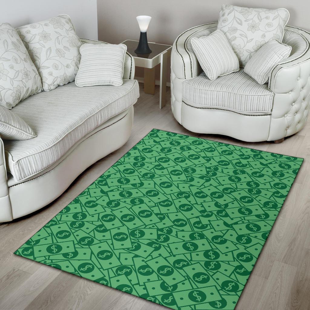 Money Dollar Print Pattern Floor Mat-grizzshop