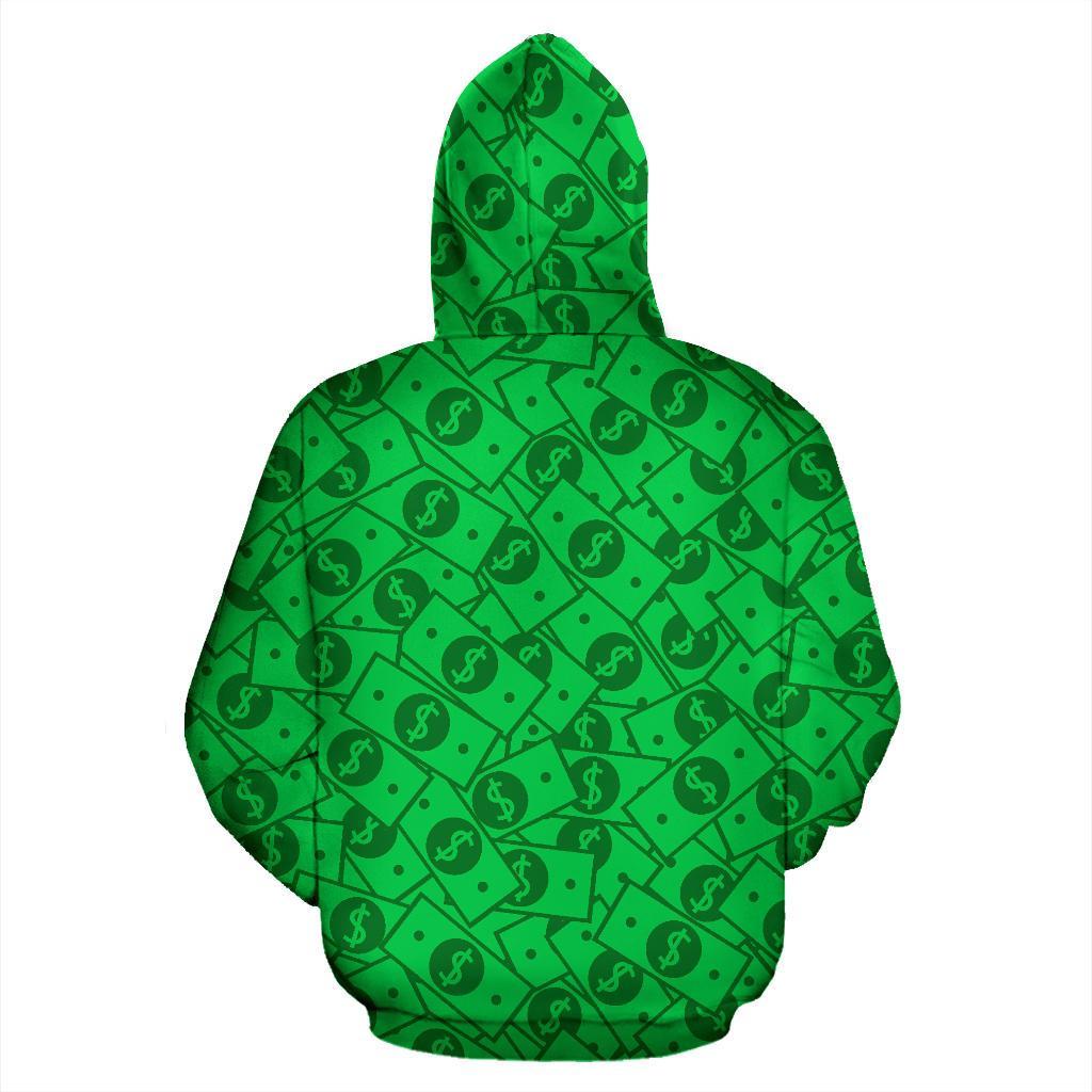 Money Dollar Print Pattern Men Women Pullover Hoodie-grizzshop