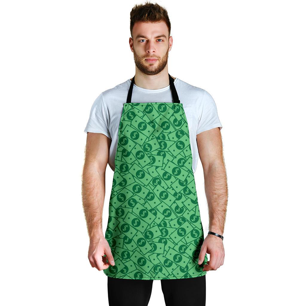 Money Dollar Print Pattern Men's Apron-grizzshop
