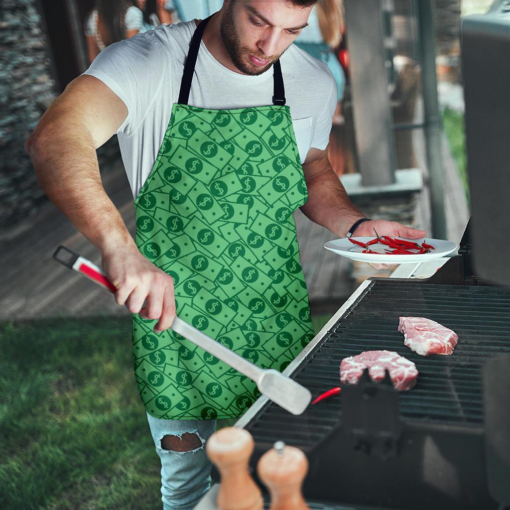 Money Dollar Print Pattern Men's Apron-grizzshop