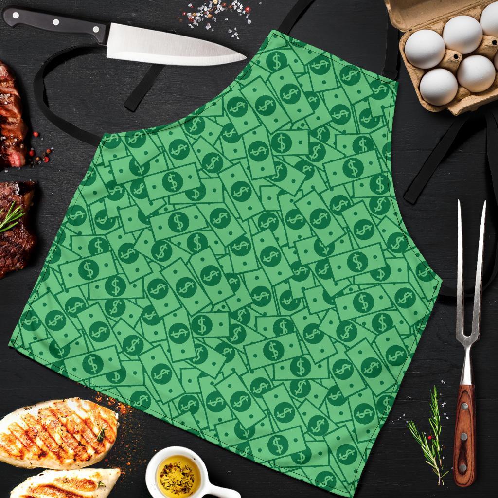 Money Dollar Print Pattern Men's Apron-grizzshop