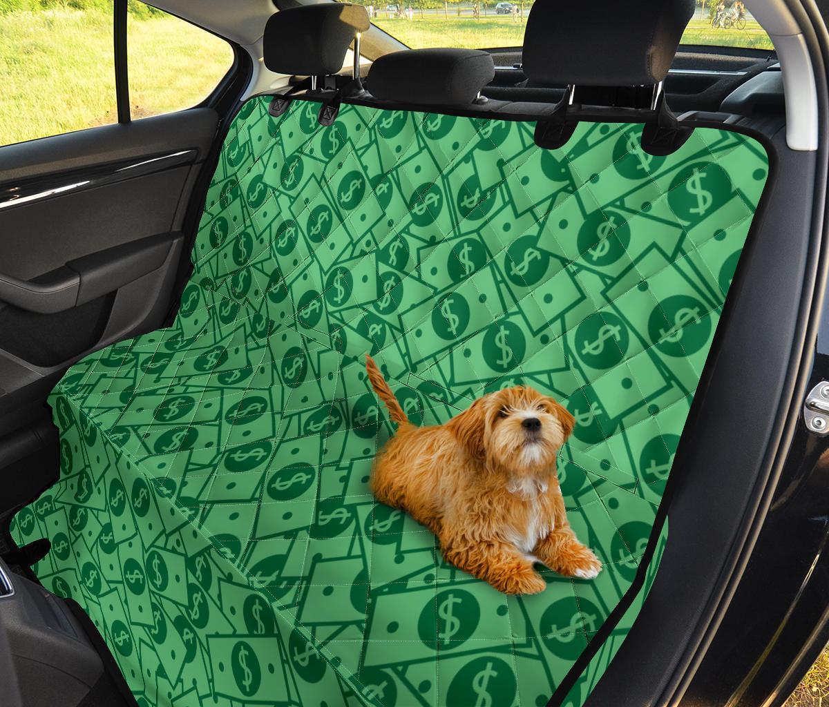 Money Dollar Print Pattern Pet Car Seat Cover-grizzshop