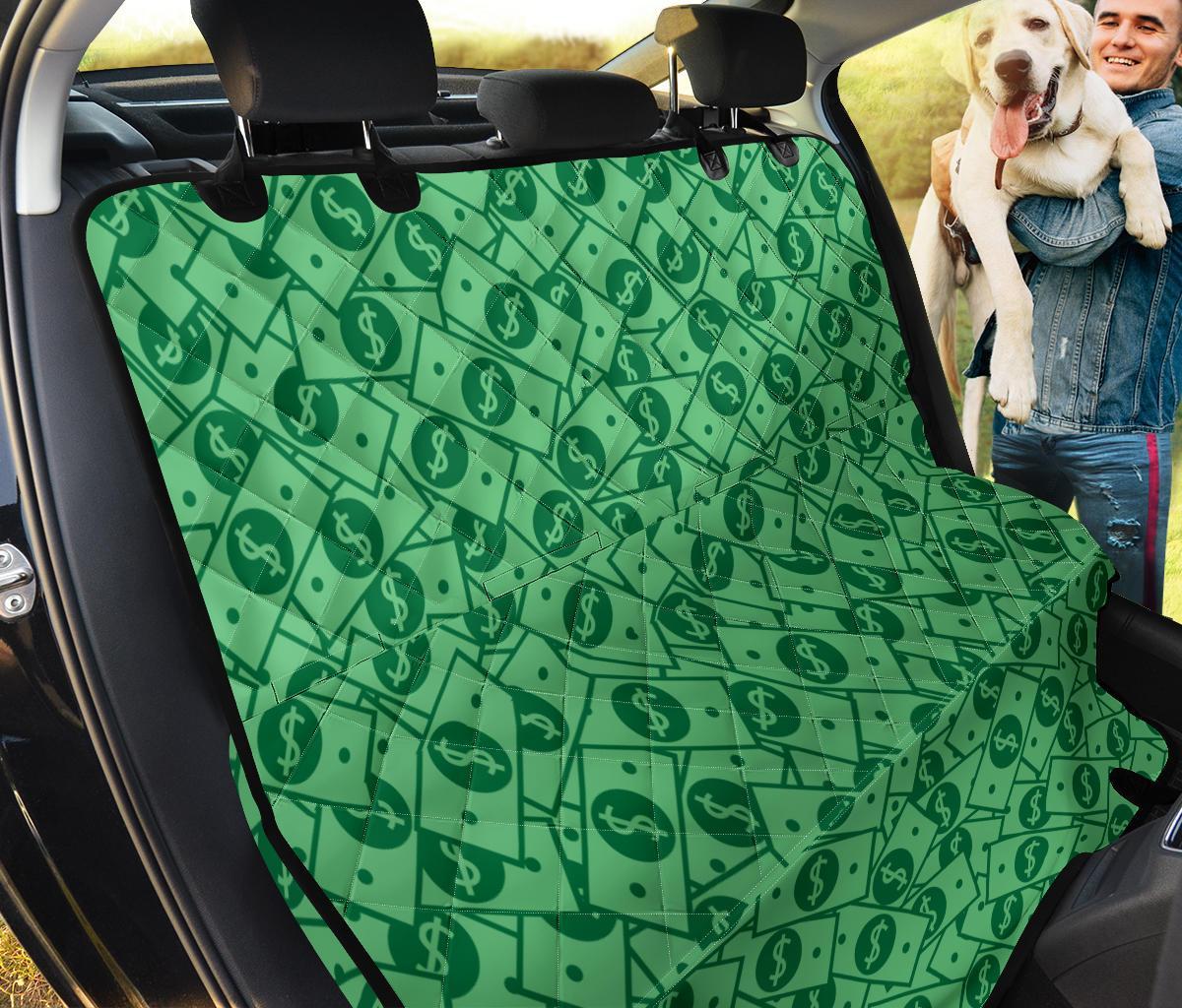 Money Dollar Print Pattern Pet Car Seat Cover-grizzshop