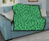 Money Dollar Print Pattern Quilt-grizzshop