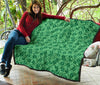 Money Dollar Print Pattern Quilt-grizzshop