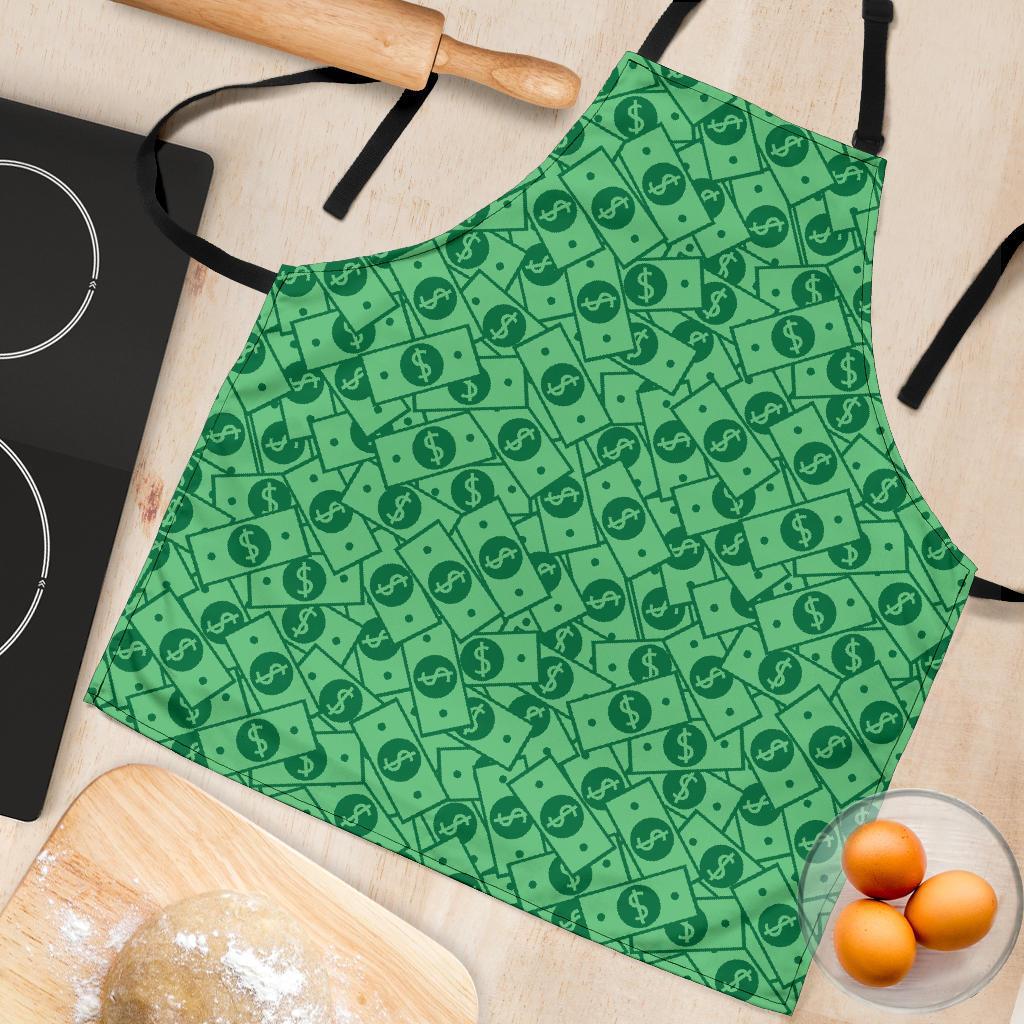 Money Dollar Print Pattern Women's Apron-grizzshop