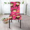 Monkey Banana Pattern Print Chair Cover-grizzshop