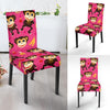 Monkey Banana Pattern Print Chair Cover-grizzshop