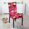 Monkey Banana Pattern Print Chair Cover-grizzshop