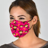 Monkey Banana Pattern Print Face Mask-grizzshop