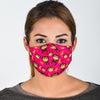 Monkey Banana Pattern Print Face Mask-grizzshop