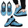 Monkey Print Pattern Black Sneaker Shoes For Men Women-grizzshop