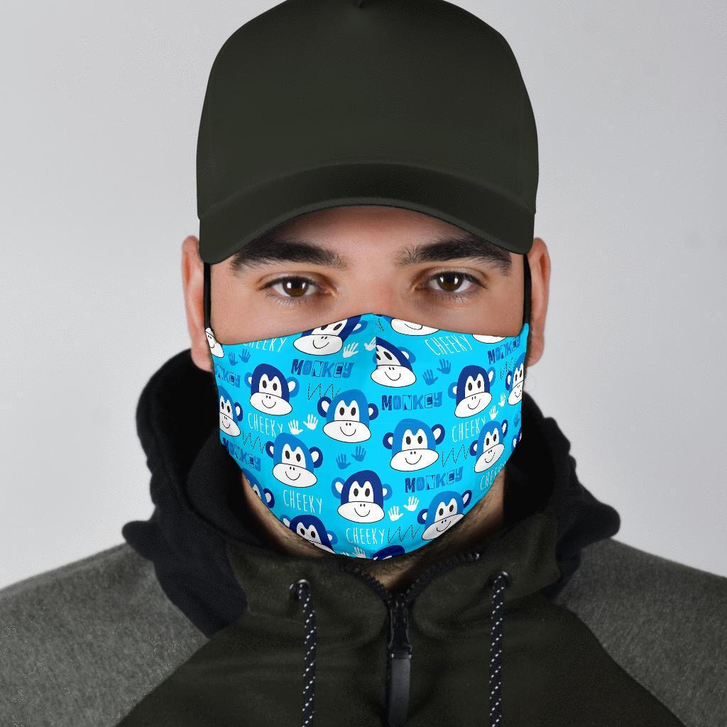 Monkey Print Pattern Face Mask-grizzshop