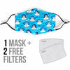 Monkey Print Pattern Face Mask-grizzshop