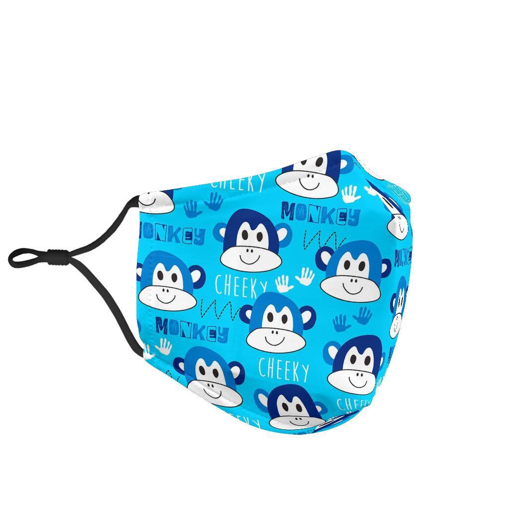 Monkey Print Pattern Face Mask-grizzshop